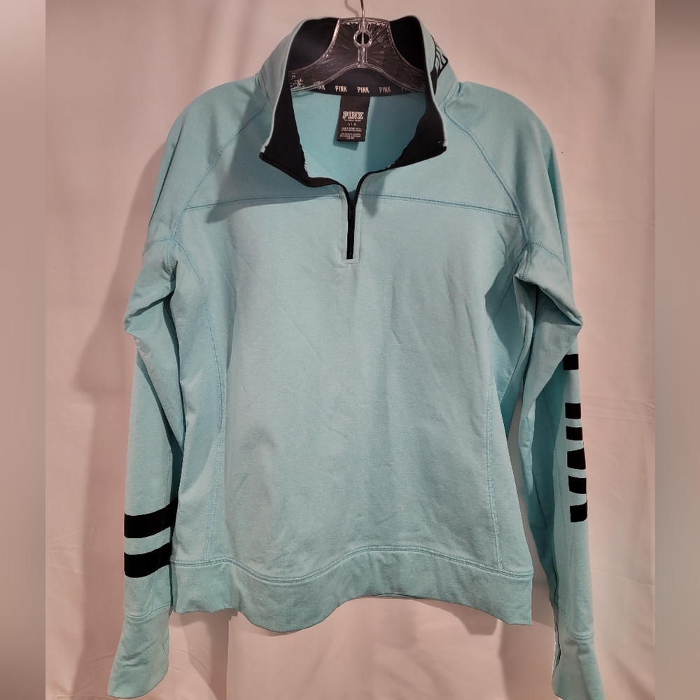 Pink Quarterzip Pullover, Size L